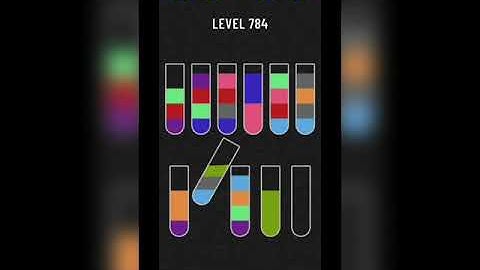 Water sort puzzle level 784