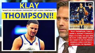 Klay Thompson (Golden State Warriors) Deserves A Max Contract? First Take Stephen\/Max [Commentary]