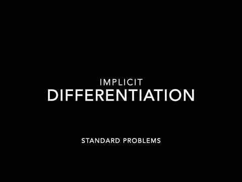 Implicit Differentiation Standard