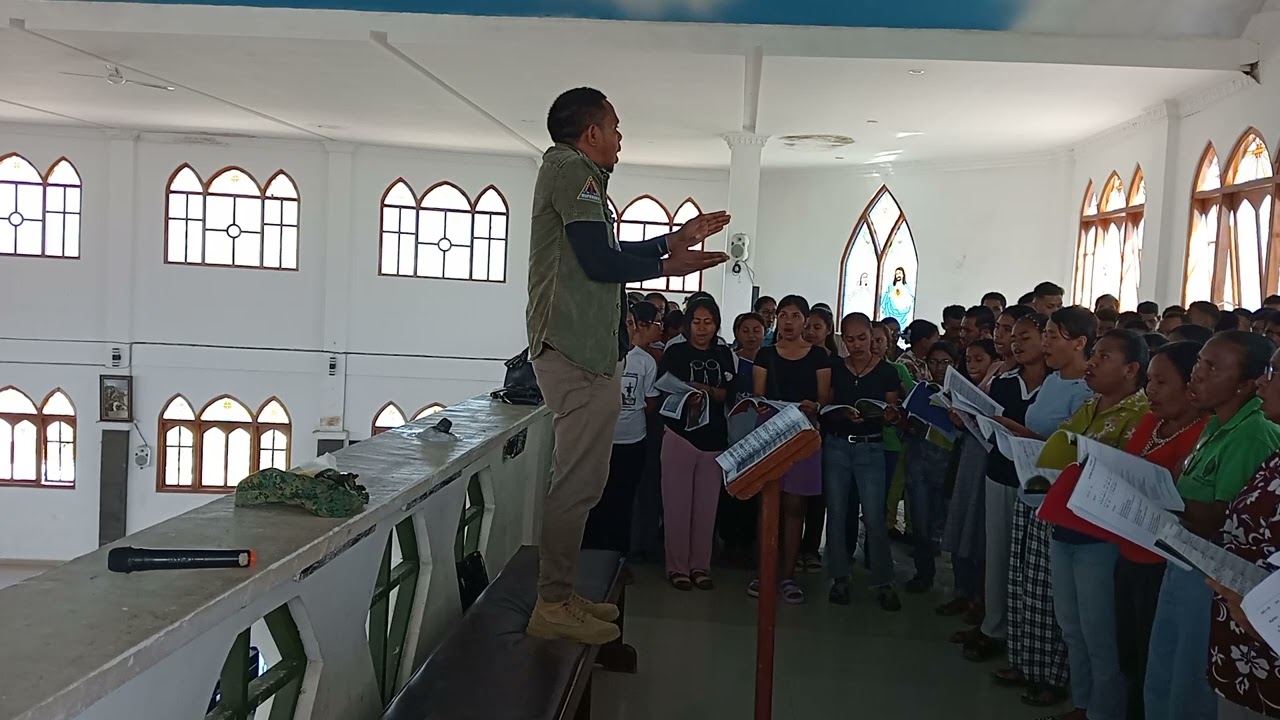 Aclamação || Aleluia || coro vigararia Ermera ••Geladi••Missa Agradecimento Dom Leandro M.Alves