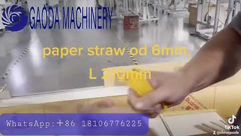 No glue paper straw making machine(8 cutting knives)