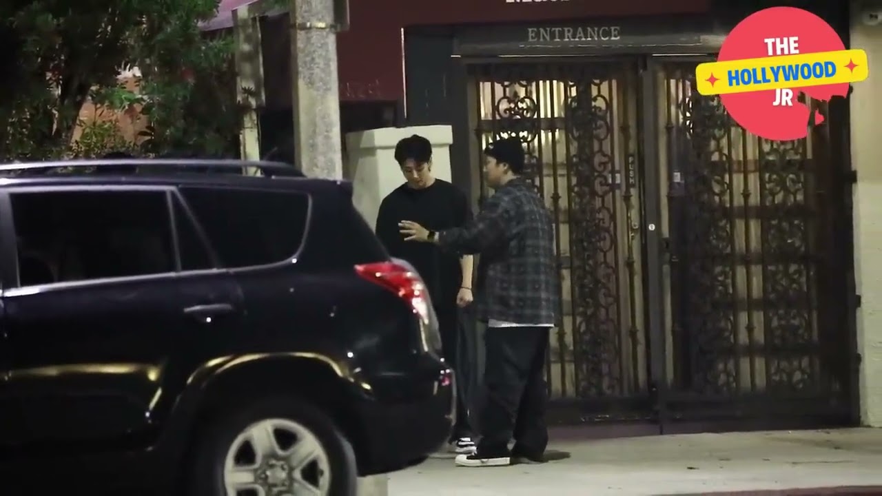 Jungkook is at Matsuhisa restaurant with his girlfriend Shin Hyunji. 9th September 2023 in LA.