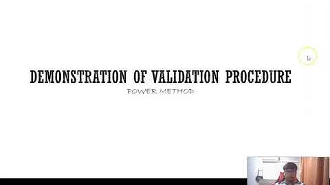 Presentation Of Validation Method