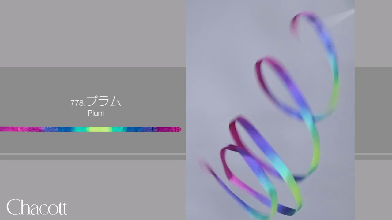 Chacott Rhythmic Gymnastic Ribbon 2017 Gradation Series 778 Plum - YouTube