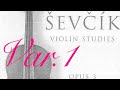 バイオリン セヴシック Sevcik Op.3 Var.1