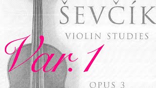 バイオリン セヴシック Sevcik Op.3 Var.1