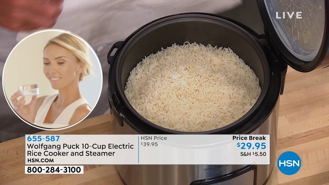 Wolfgang Puck 10Cup Electric Rice Cooker and Steamer YouTube