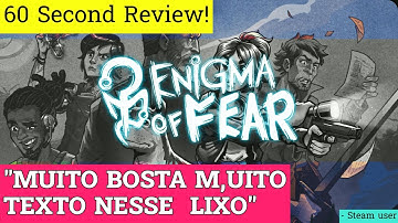 Enigma of Fear review in 60 seconds!