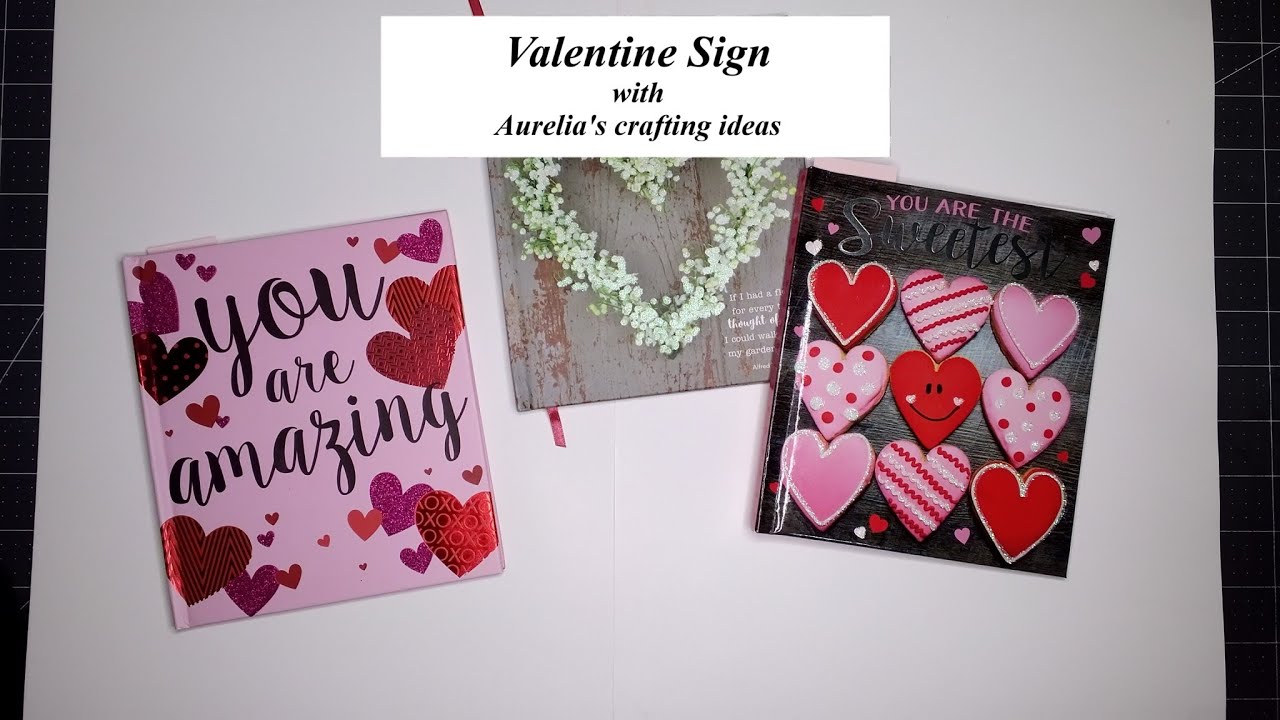 How to Make a Valentine Sign Using Dollar Tree Items | Valentine DIY Ideas