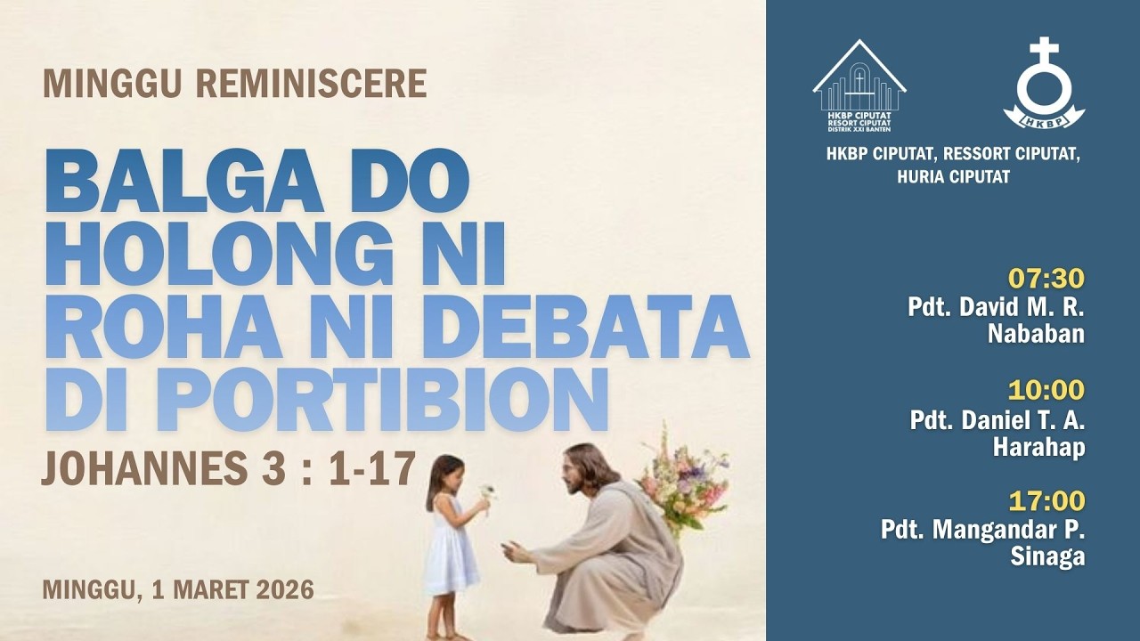 IBADAH SIANG MINGGU REMINISCERE 1 MARET 2026
