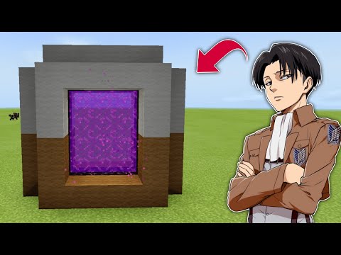 Membuat Portal Levi Ackerman (Attack On Titan) ~ MineCraft Beta