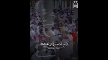 ﴿يَسأَلونَكَ عَنِ السّاعَةِ أَيّانَ مُرساها﴾ آخر سورة النازعات .. للشيخ احمد بن طالب 🤍..