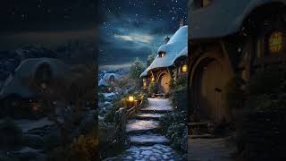 Hobbton’s Winter Tale #Hobbiton #LOTR #ambience #fantasymusic