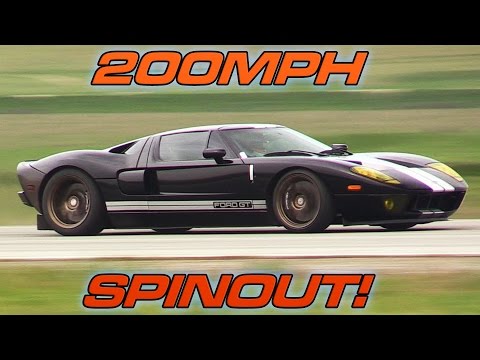 Ford GT "Black Mamba" Hits 200mph then Wrecks!