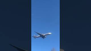 Emirates Boeing 777-300 (ER) landing at SeaTac Airport on 12-20-23