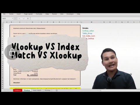 Fungsi Vlookup VS Index Match VS Xlookup - YouTube