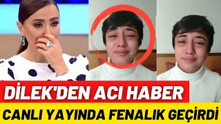 Di̇lekden Aci Haber - Canli Yayin Açan Di̇lek Fenalaşti - Di̇dem Arslan Di̇lek Müge Anli Bahatti̇n