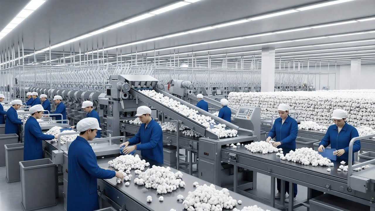 Inside the Cotton Weaving Factory – (Full Process) How Ultra-Luxury Jeans Are Made