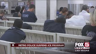 Las Vegas police suspend partnership with ICE