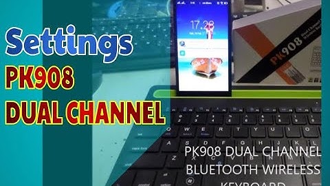PK908 Dual Channel Bluetooth Wireless Keyboard