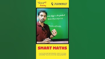 Smart Maths-30 || Unit Digit Trick || Competitive Exams || SSC || RRB || Banking @Focus40Academy