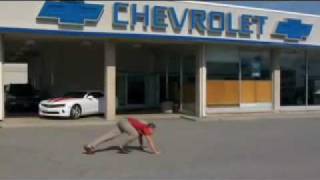 Andy gets run over, then jumps a new Camaro!