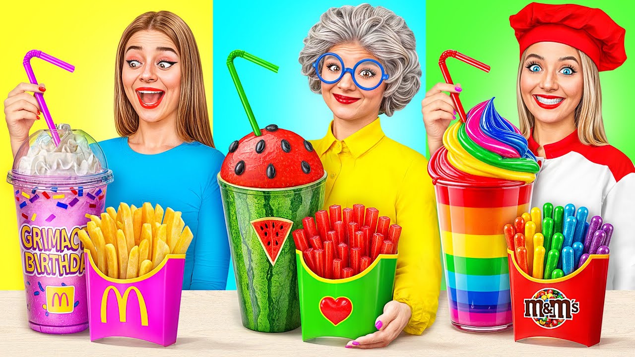 Me vs Grandma Cooking Challenge | Simple Secret Kitchen Hacks and
