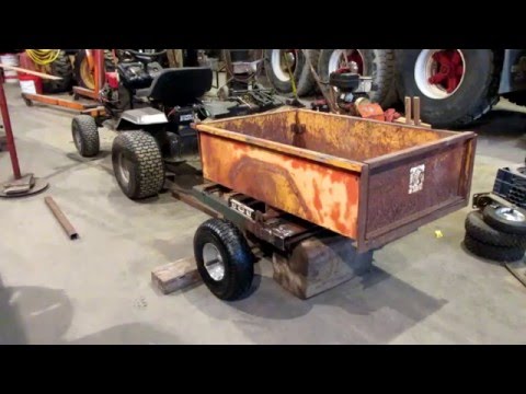 Lawn Tractor Trailer Build Part 2 You Lawn Tractor Trailer Build Part 2