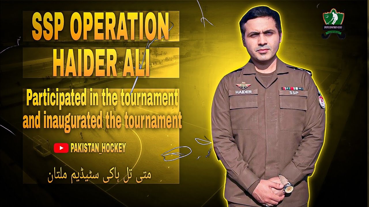 SSP operation Mr Haidar Ali | Participated in the Tournament and Inaugurated the Tournament | 