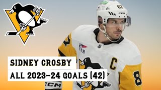 Sidney Crosby (#87) All 42 Goals of the 2023-24 NHL Season