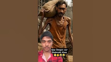 Ajay Devgan aur Shahrukh Khan AI video funny video 😂🤣🫵#tiktokeffects