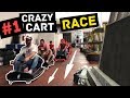 Razor Crazy Cart Race #1 | Prima gara *pericolosa* in magazzino!