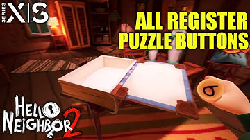 Register Buttons Location HELLO NEIGHBOR 2 All Register Button Location | Hello Neighbor 2 Buttons