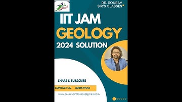 IIT JAM Geology 2024  Solutions With Explanations  Q16 to Q20