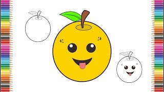 How to Draw an Orange Coloring Pages for Kids PaintColoring com