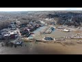 Drone footage captures catastrophic flooding in maine