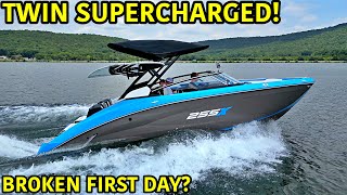 Breaking In Our Brand New YAMAHA 255XD Ski Boat!!! We Are Upset!?