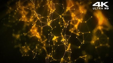 Gold Plexus Loop Stock Motion Graphics