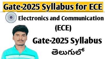 Gate 2025 ECE Syllabus in telugu || Gate ECE syllabus in telugu
