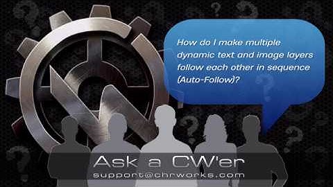 How do I line up text and images in a row (Auto-Follow)?