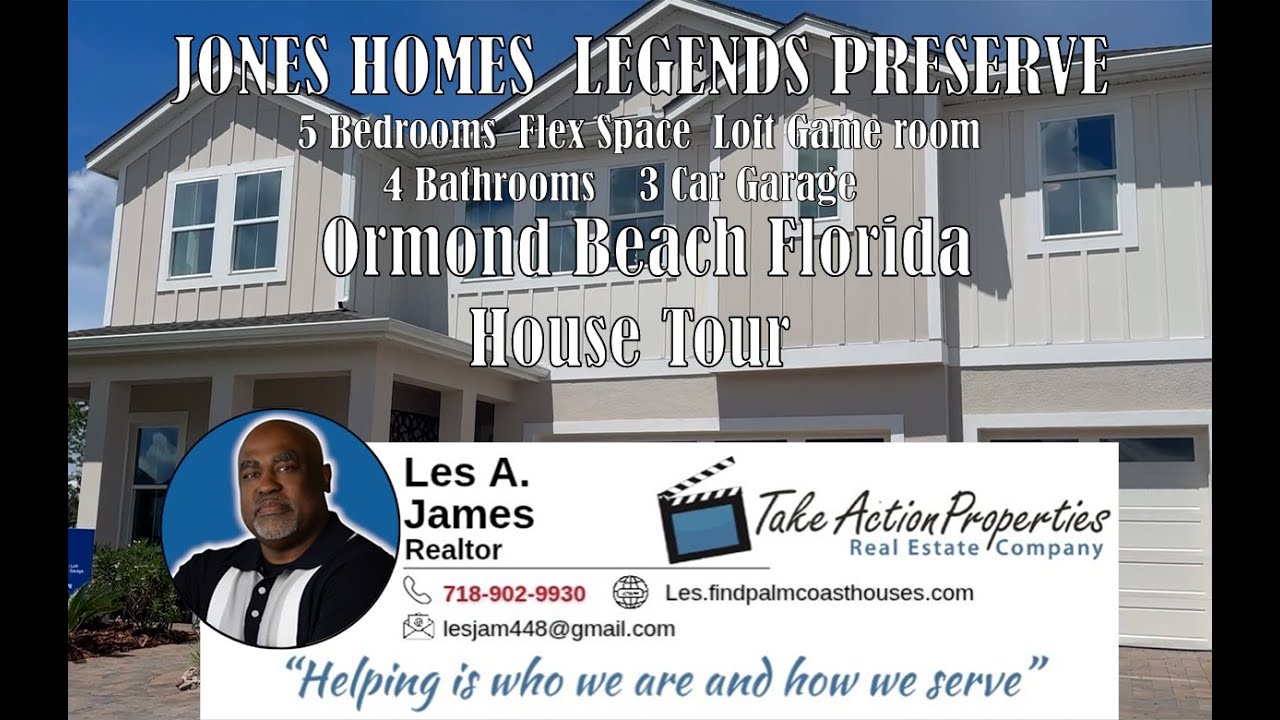 JONES HOMES ORMOND BEACH NEW CONSTRUCTION | LEGENDS PRESERVE | (Ormond Beach House Tour)