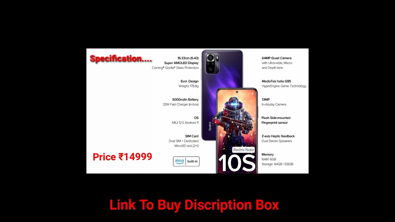 New Redmi Note 10S Launch & Review |