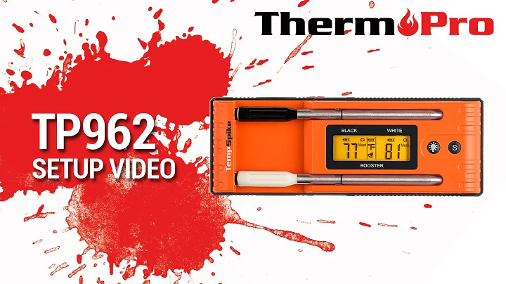ThermoPro TP962 Twin TempSpike Truly  Wireless Bluetooth Meat Thermometer Setup Video