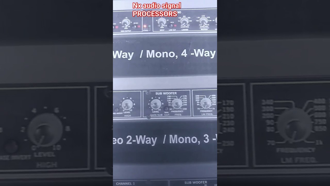 nx audio sc-203 crossover#