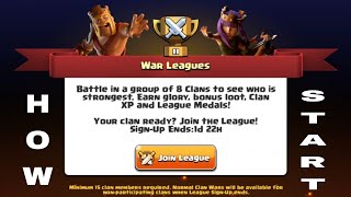How To Start Clan War League And Play Clash Of Clans Nasar Nature