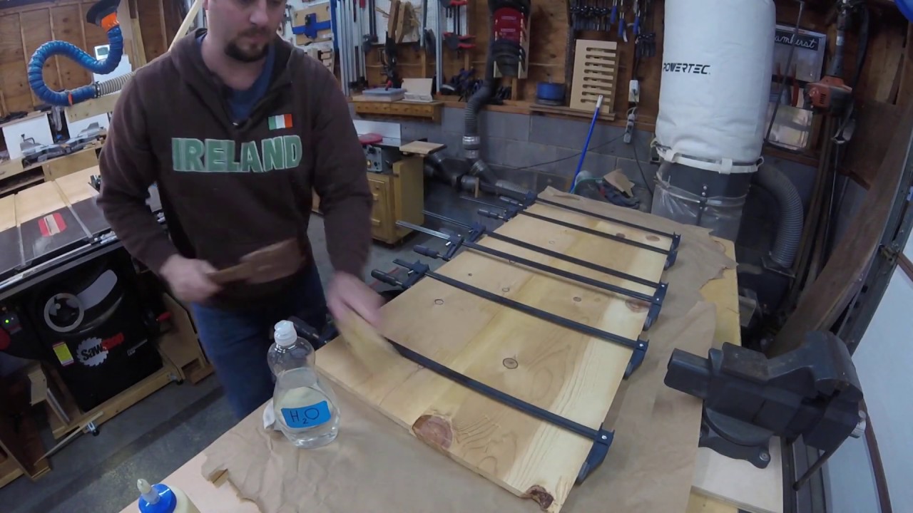 How Not to Glue Up Panels with Harbor Freight Clamps YouTube