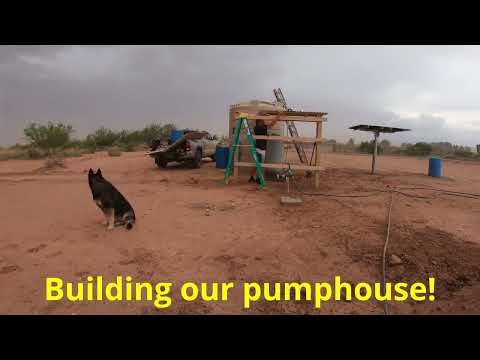 Getting well drilled and building a pumphouse!