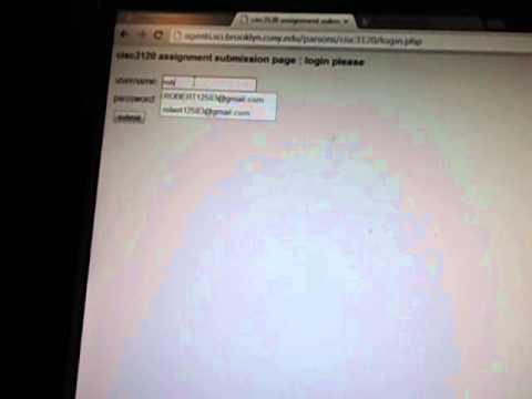 Log in failed attempt, method 1 of 3