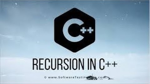 recursive function in C++ part 1