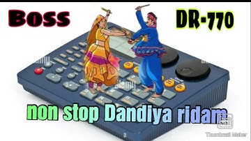 #non stop Dandiya ridam# Boss DR-770 machine rhythm